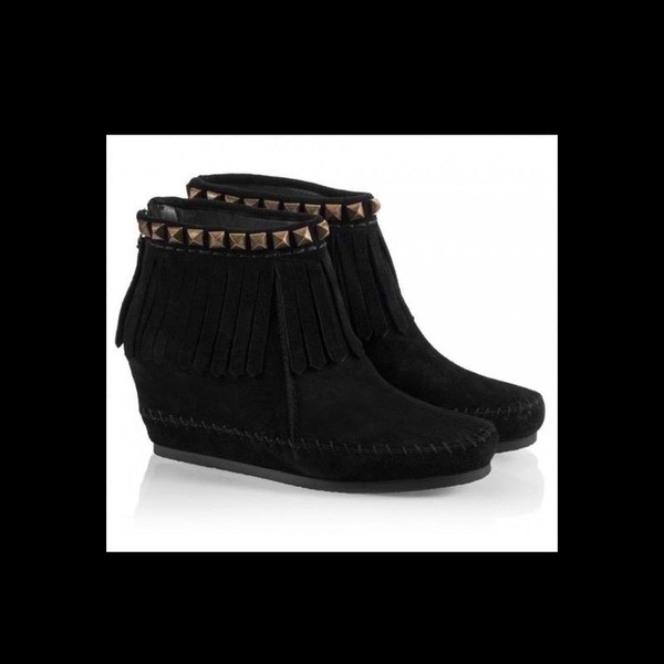 Women Ash Ankle Boots Black Suede 40