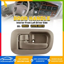 For 98-03 Sienna Toyota Front Inside Interior Left Door Handle & bezel Beige EAH