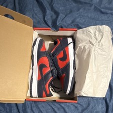 Nike Dunk Low Retro University Red Navy Red 2024 Leather Men's