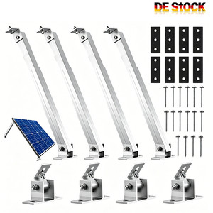 1-8 Paar Aufständerung Solarmodul Halter Wand Dach Boden Balkonkraftwerk PV
