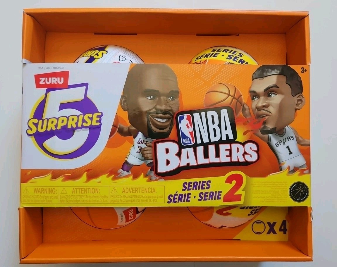 NBA BALLERS 2点セット 5 Surprise NBA Ballers Series 2 by ZURU, Licensed NBA