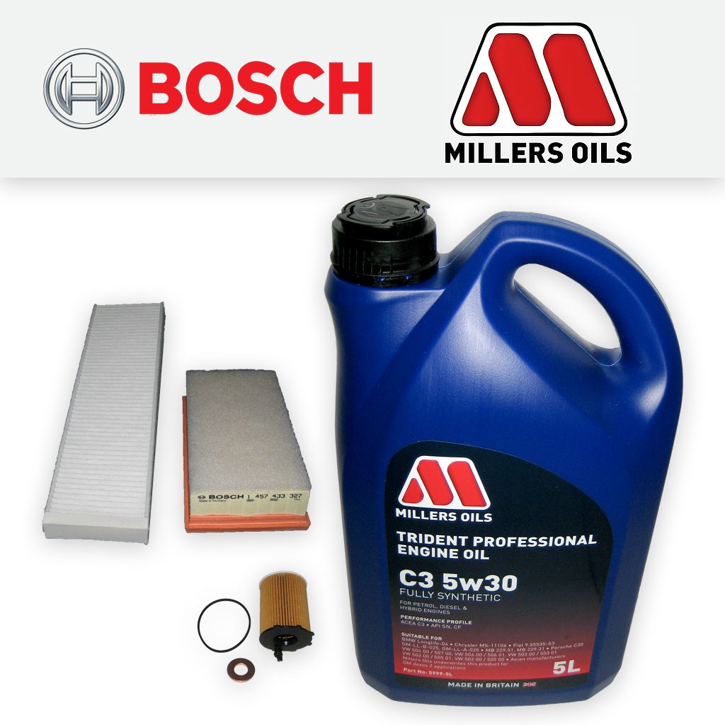 SERVICE KIT MINI ONE CLUBMAN COOPER D R55 R56 OIL AIR CABIN FILTERS +OIL (07-10)