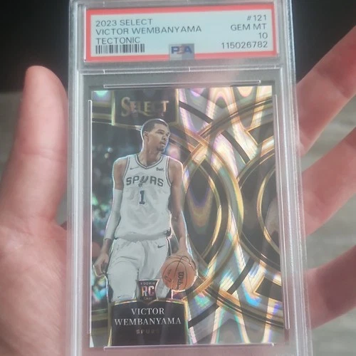 Panini 2023-24 Select Premier Victor Wembanyama RC Tectonic #121 PSA 10