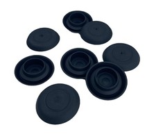 8 NEW Genuine CAPLUGS Brand Flexible 16-18mm Black Plastic Hole Plugs FP-16-18mm