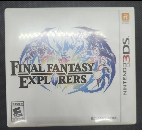 Final Fantasy Explorers Nintendo 3DS Case Cartridge Manual Square Enix NTSC 2016