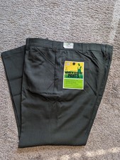 Vintage Sears Mens Work N Leisure Grey Green Perma Prest Pants 42x30 Regular Fit