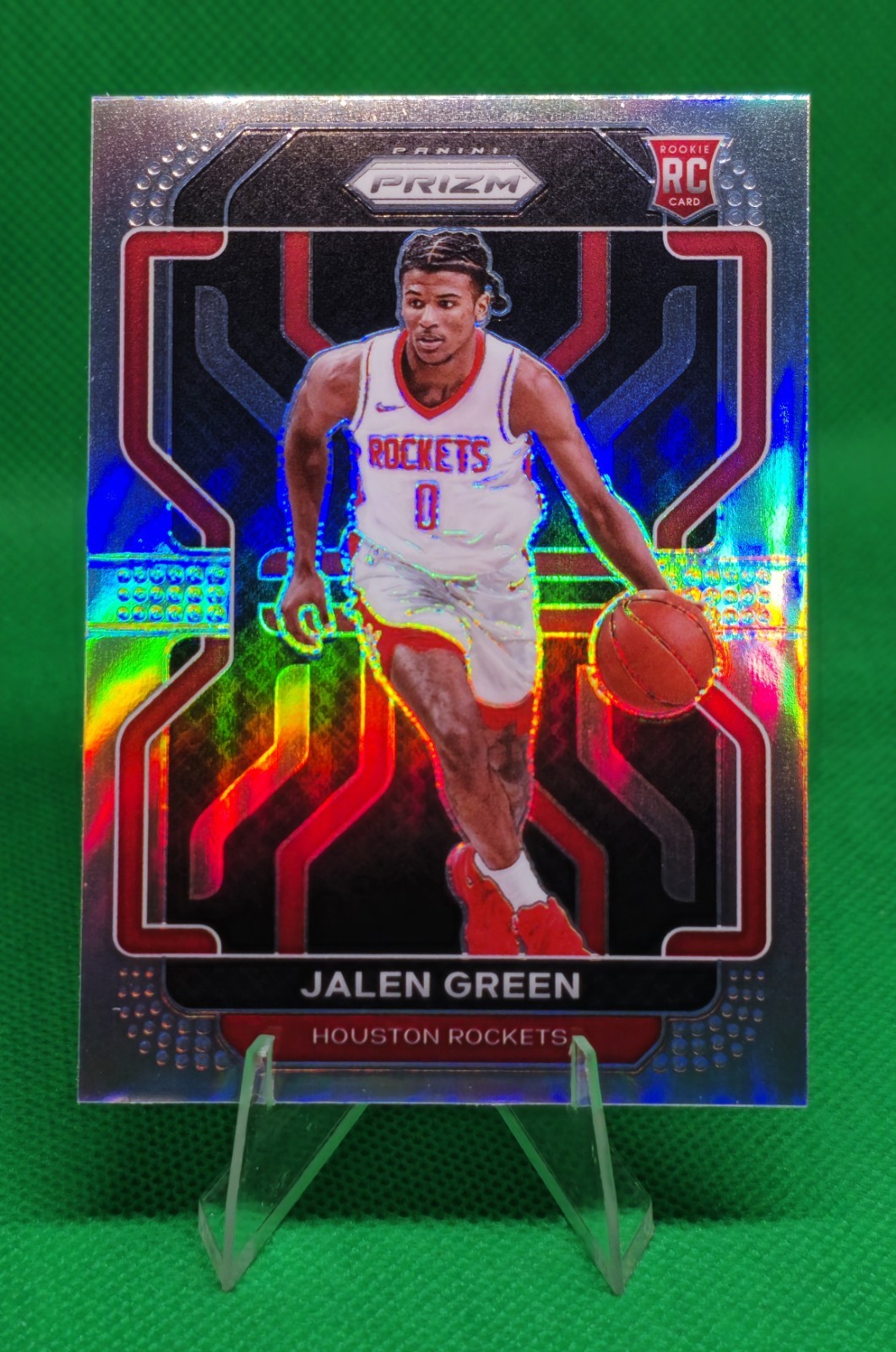 JALEN GREEN 2021-22 Panini Prizm True Silver Prizm Rookie Basketball Card #306