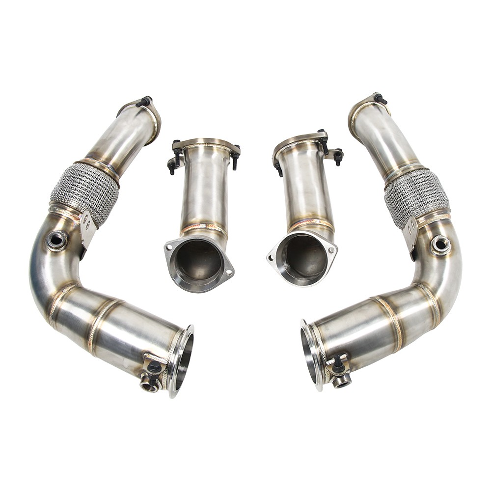 KYOSTAR Exhaust Decat Downpipe Stainless Steel for BMW X5M X6M F95 F96 S68 4.4T