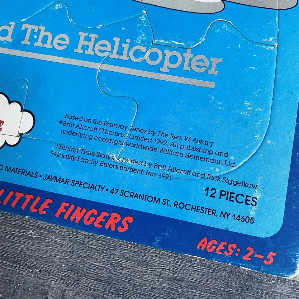 Rompecabezas con incrustaciones preescolares Jammer vintage Harold el helicóptero Thomas y sus amigos  Foto 2 de 4