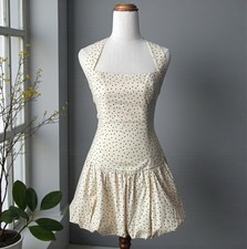 REFORMATION "Babette" polka dot halter neck dress - suit size 6