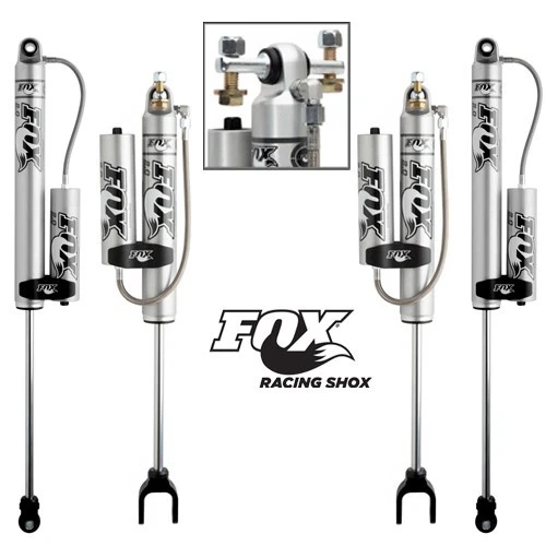 4 Fox Performance Reservoir Frt/Rear Shock 4-6" Lift 11-25 GM 2500/3500HD Trucks