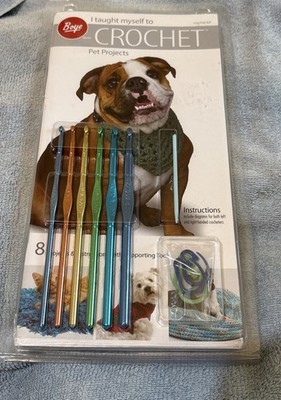 BOYE I Taught Myself To Crochet 8 PET Projects Knitting Hook Afghan Blanket