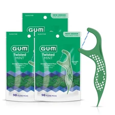 Twisted Mint Floss Picks - Twisted Threads, Shred-Resistant Floss, Easy Grip ...