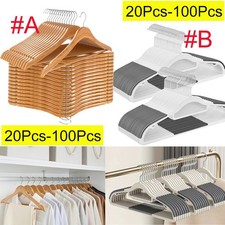 Clothes Hangers Non-Slip Coat Hanger Wooden Hangers Wood Hangers,Plastic Hangers