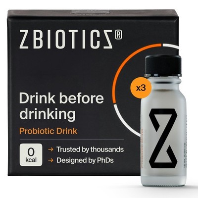 ZBiotics   Feel Better After Drinking, Wake Up 0.5 Fl Oz (Pack of 3) 