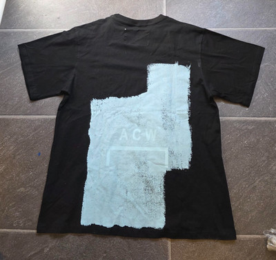 ACW COLLAGE PRINTED A COLD WALL WASH DYED T SHIRT SZ S