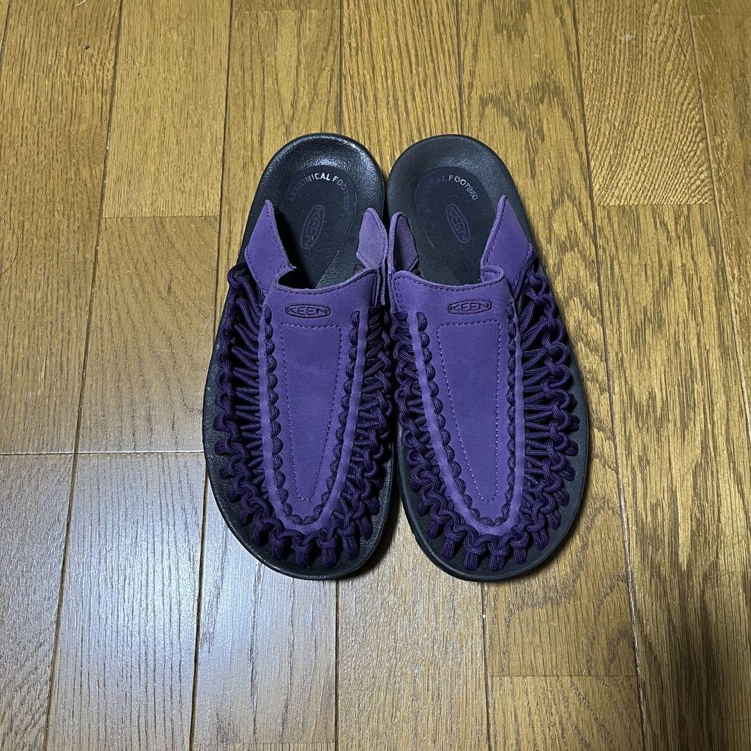 Sandali donna KEEN SLIDE 7 US 24 cm viola usati comodi suola in gomma
