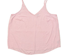 Torrid Women Size 3 Pink V-Neck Adjustable Strap Sleeveless Cami Tank Top Polyes