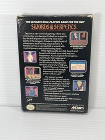 Swords and Serpents (Nintendo Entertainment System, NES) with BOX Tested