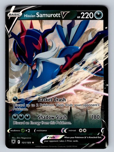 Hisuian Samurott V 101/189 NM/M Holo Astral Radiance UR Pokemon T03276