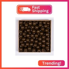 Decoendiy 100 Pieces Wood Beads for Crafts 16mm Colored Round Wooden Beads Natur