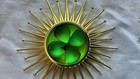 Lot of 6 1968 Panaura Green Gold Starburst Plastic and Foil Christmas Ornaments — photo 5