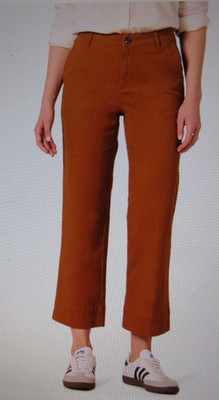 NWT Amazon Essentials women high rise wide leg pants caramel size 12