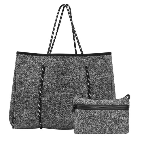 ❀ Outdoor Neoprene Beach Bag Large Capacity Casual Mommy Hand Strap Shopping - Picture 4 of 12