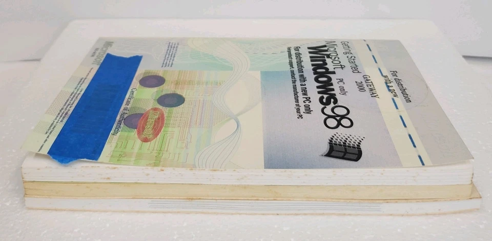 Microsoft Windows 95 & 98 Manual LOT - w. Product Key & Authenticity Certificate - Image 4 of 4