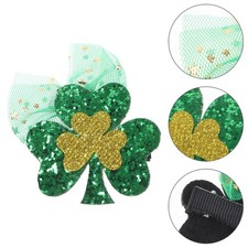 Mesh Veil Barrette Party Hair Clip Decorative Hair Barrette St. Patrick's Day