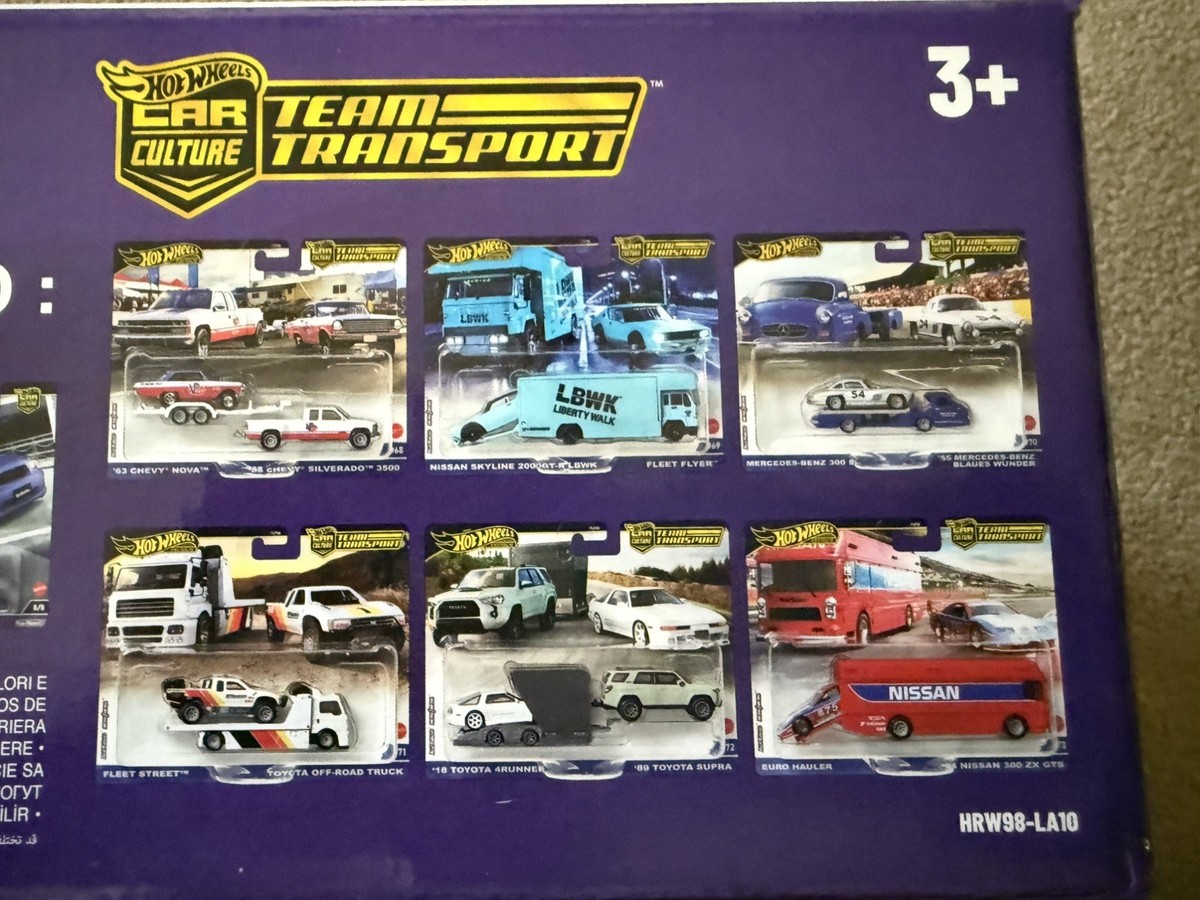2024 Hot Wheels Car Culture and Team Transport Chase Factory Set 4