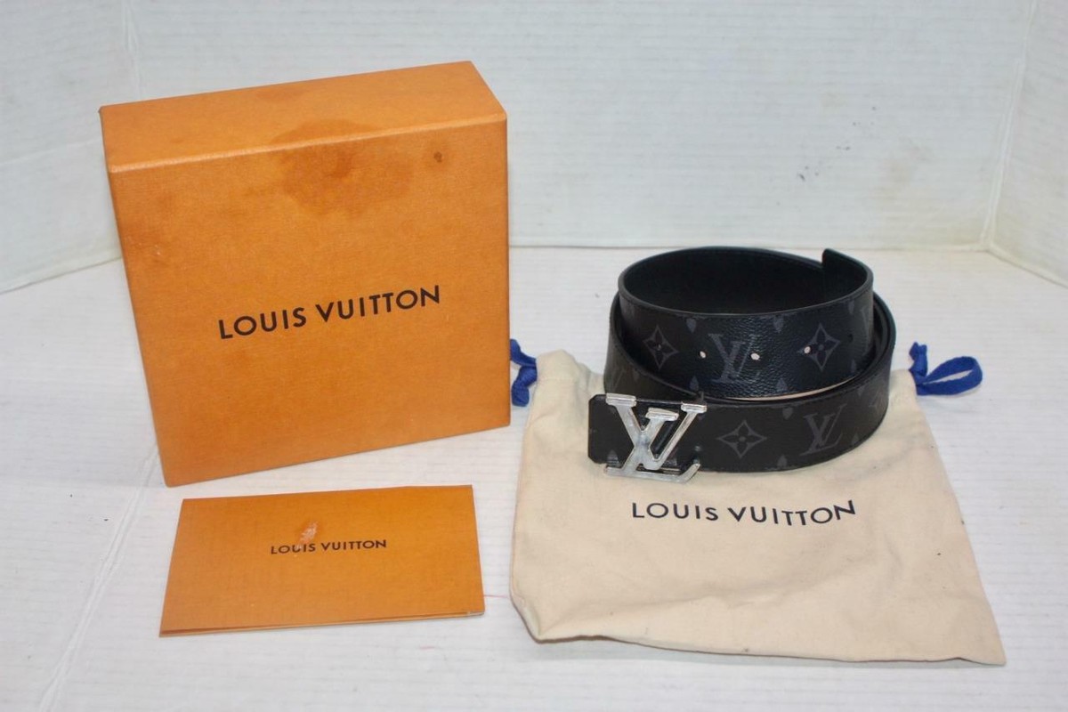 LOUIS VUITTON LV Marble 40MM Reversible Belt Monogram Eclipse Size