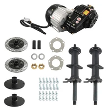 US 40"Rear Axle Kit Electric Brushless Differential 1000W Motor  With 4 Stud Hub