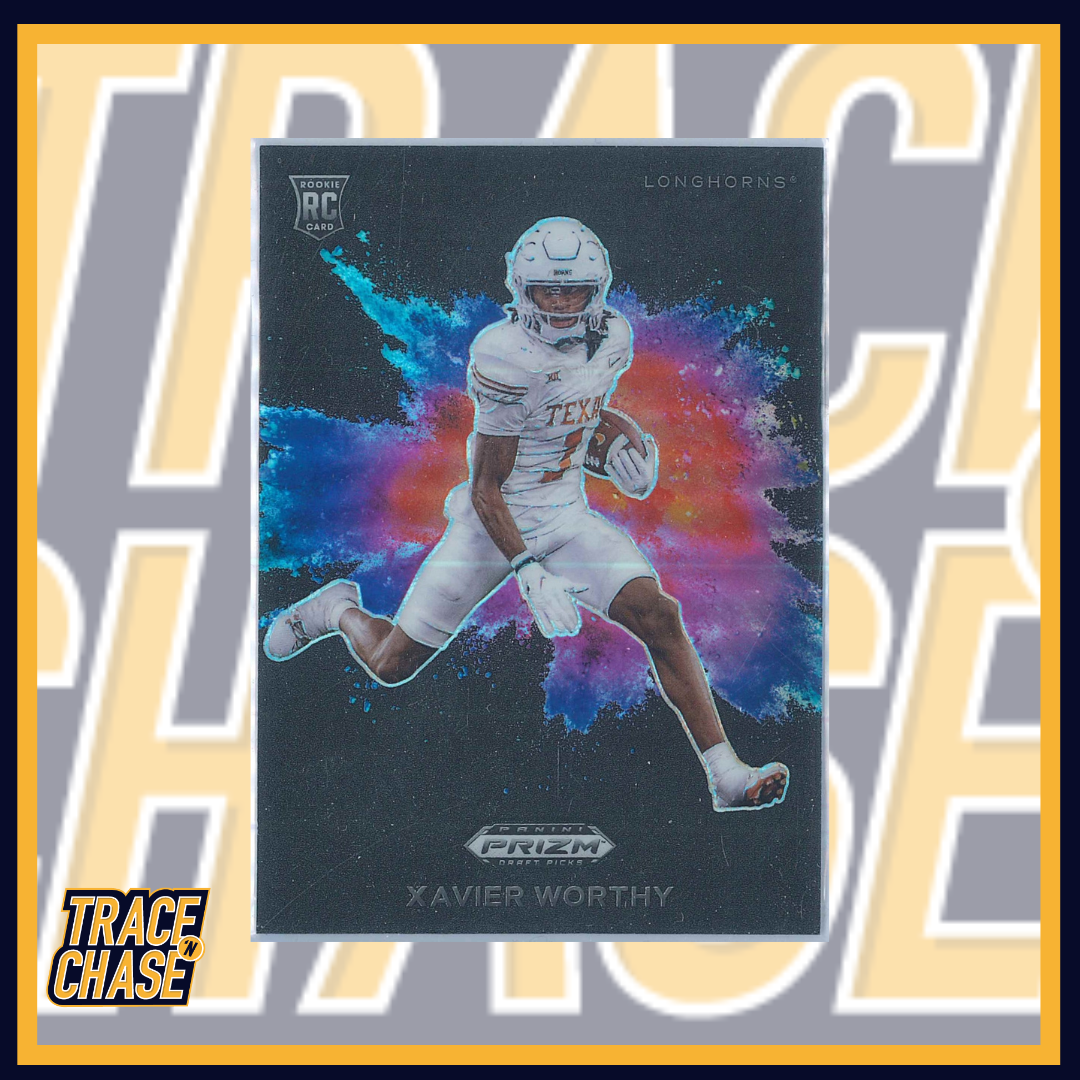 2024 Panini Prizm Draft Picks Xavier Worthy Black Color Blast #CB