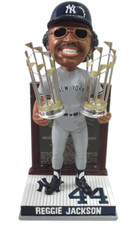 NY Yankees Reggie Jackson 2X WS Champion Bobble Head NIB 8