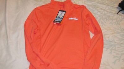 Woman s  Ellesse NAMORA  1/4 ZIP  Orange Top US SIZE Medium NWT Sale $ Free Ship
