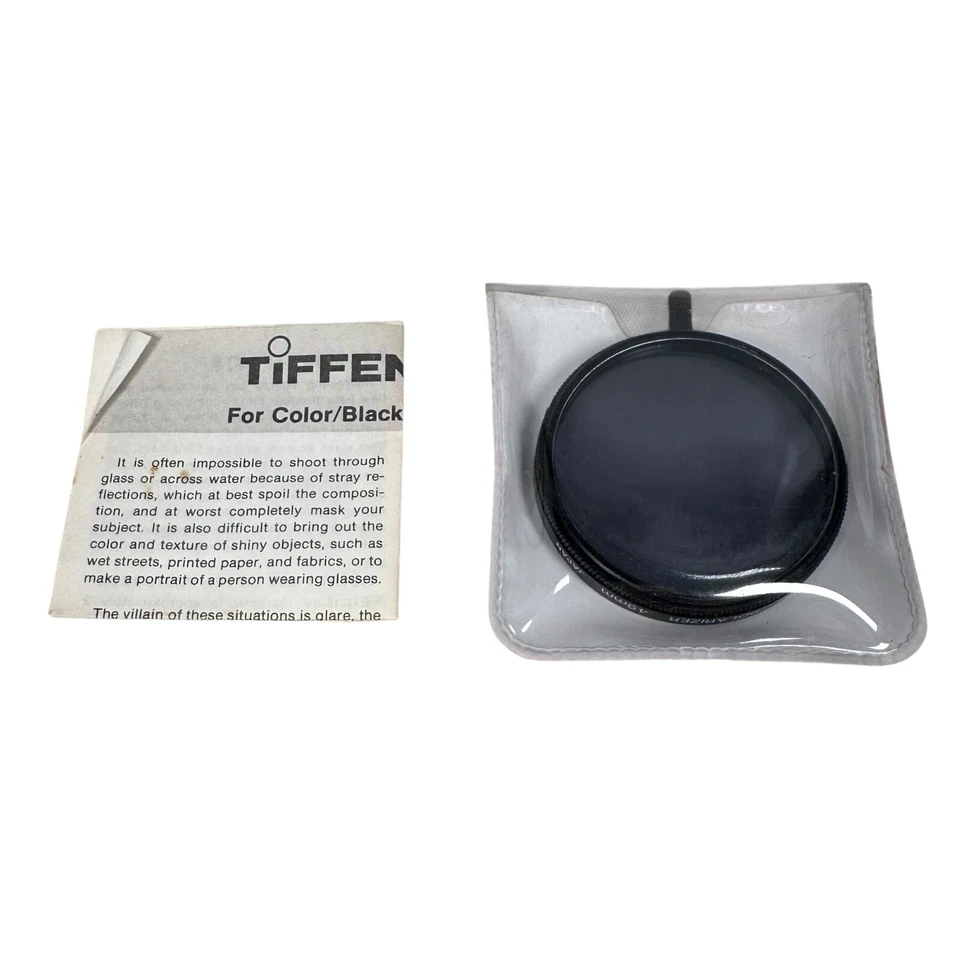 Vintage Tiffen Polarizer Screw-In Photographer Camera Lens Filter 49mm Circular - Image 2 of 4