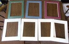 5 11" X 14" BEVELED MATS 10 OUTSIDE BEVELED MATS 11 1/4" X 8 1/2" FOR PHOTOS