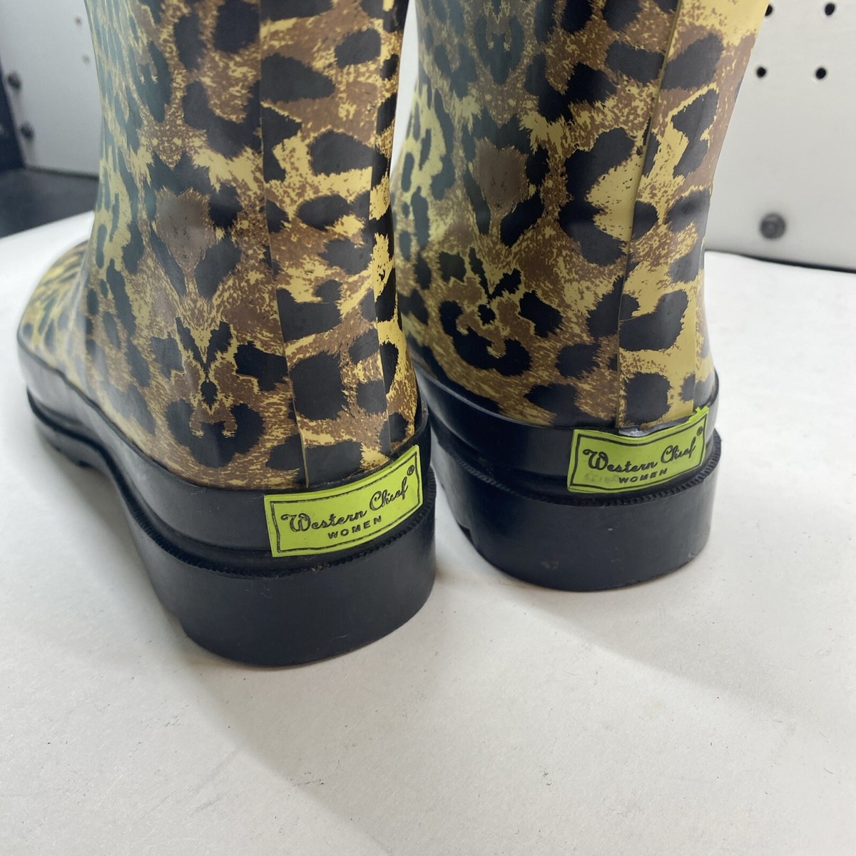 Rain Boots Womens Size 6 Cheetah Print | eBay