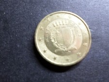 Malta 10 Cents Euro 2008 Coin, Tb, Vf