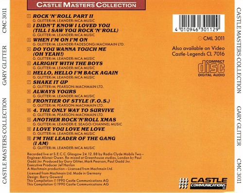(CD) Gary Glitter -Castle Masters Collection - I'm The Leader Of The Gang (I Am) - Bild 2 von 3