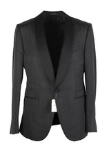 ZEGNA City Black Tuxedo Dinner Jacket Size 48 / 38R U.S. Jacket Blazer New W...