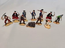 Lot of 10 - Safari LTD  PIRATES SKELETON Toy Cake Topper Figures