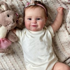 20 Inch Realistic Reborn Baby Dolls Full Body Silicone Girl Doll Newborn Gif