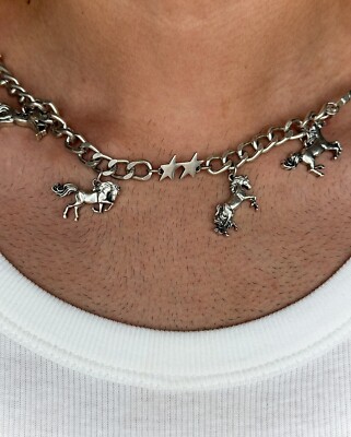 Zara Horse Pendant Necklace Twojeys Limited Edition Silver