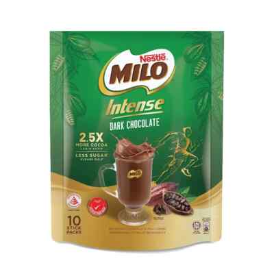 NESTLE| MILO 3 IN 1 INTENSE DARK CHOCOLATE| 33g X 10 STICKS | 330g