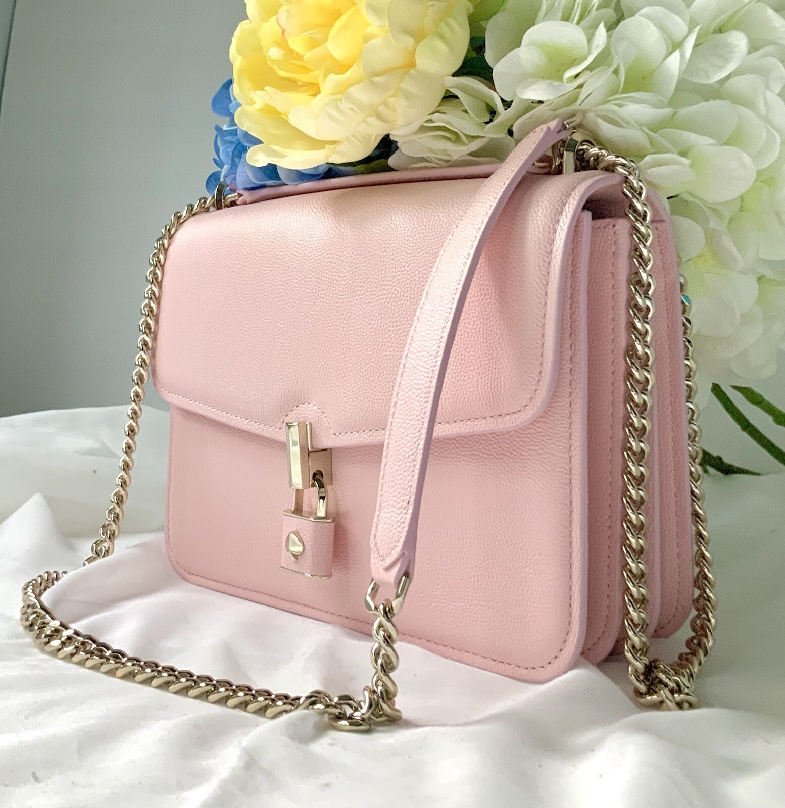 Spade Locket SALE🔻⭐Kate Spade Locket Large Flap Barbie Pink CONVERTIBLE Shoulder Bag ...