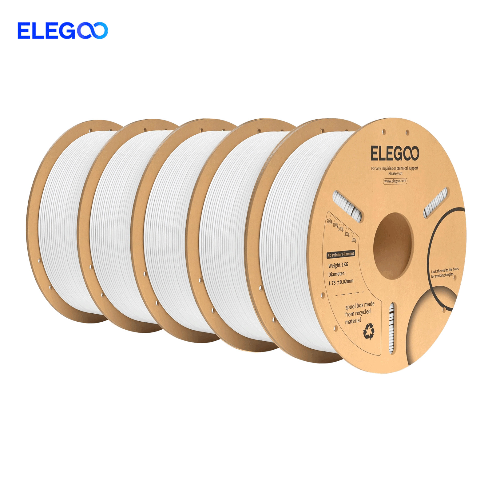 ELEGOO 1,75mm 5KG PLA PRO Matte PETG ASA RAPID TPU 3D Drucker Filament ABS Bünde