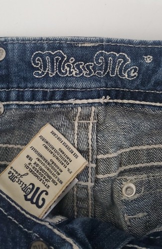 Miss Me Jeans Womens Sz 27 Blue Distressed Denim 28x30 29x29 28x29 - Picture 5 of 15