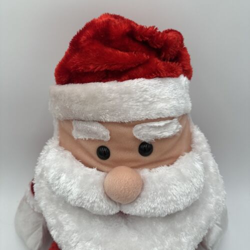 VINTAGE GRANDE 18" BABBO NATALE PELUCHE-MORBIDO-COCCOLOSO-NATALE - Foto 2 di 24